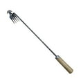 thumbnail image 6 of FaLX Garden Weeding Tool 4-Teeth Long Handle Weed Puller Metal Hand Weeder Easy Removal Lawn Care Home Supply, 6 of 8