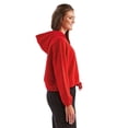 thumbnail image 2 of TriDri TD085 Women's Cropped Maria Hoodie-Fire Red-XS, 2 of 3