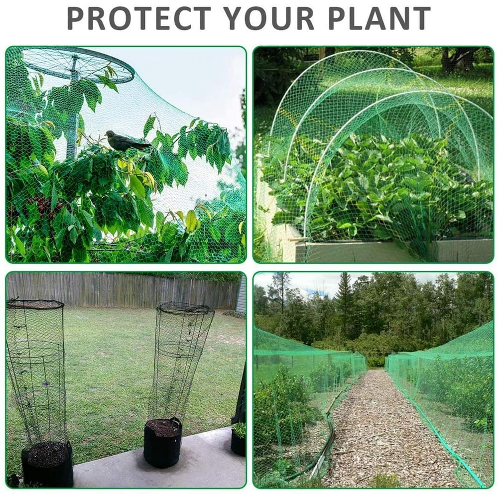 Garden Anti Bird Netting, Deer Fence, Pond Net Protect Your Garden