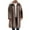 Brown, variant on ZACPNCV Mens Long Faux Fur Coat Furry Jacket Lapel Collar Shaggy Jackets Winter Warm Outerwear Parka Overcoat
