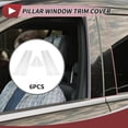 thumbnail image 2 of Unique Bargains 6 Pcs Door Pillar Window Trim for Audi Q5 2012-2017 Chrome Silver Tone, 2 of 8
