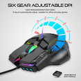 thumbnail image 3 of New Gaming Gaming Mouse Adjustable Mechanical Mouse Cool RGB, 3 of 4