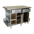 thumbnail image 3 of Yosemite Home Decor Jaxon Contemporary Wood Kitchen Island in Silver, 3 of 5