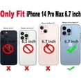 thumbnail image 2 of iPhone 14 Pro Max Case 6.7 inch,Cute Clear Summer Gradient Shell Water Droplet Shape Camera Frame Wavy Edge Flower Edge Transparent Full Protection TP, 2 of 4