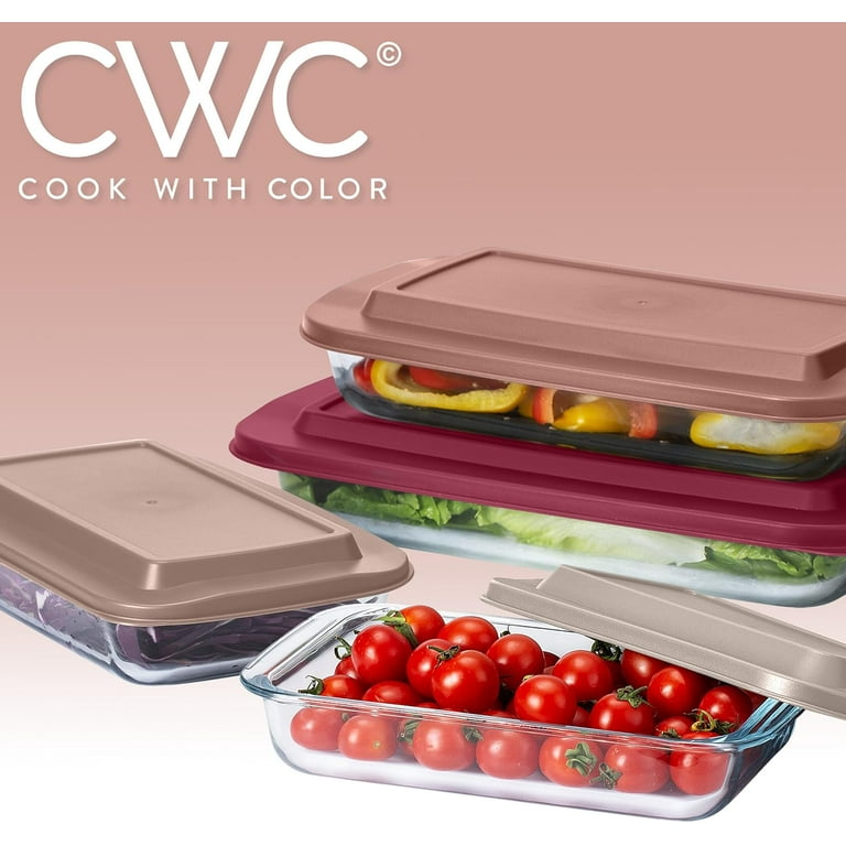 Cook With Color Glass Baking Dish Set with Lids, 4-Pack photo 2