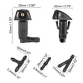 thumbnail image 6 of Unique Bargains Front Windshield Washer Nozzle Sprayer Kit for Honda Accord, 6 of 7