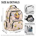 thumbnail image 7 of Yspwyqan Backpack for School, 17 Inch Lightweight 600D Polyester Kids Backpack, Multi-Pocket Fits 15.6 Laptop, Cute Bee Daisy Daypack for Elementary Middle Hiking, 7 of 7