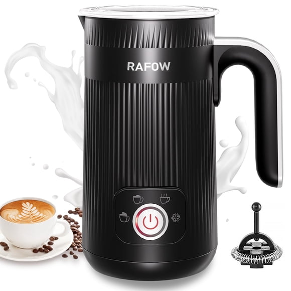 Espumador de leche Rafow, eléctrico, automático, 4 en 1, capacidad de 350 ml