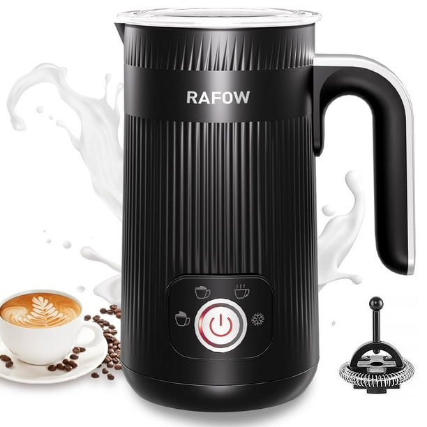 Espumador de leche Rafow, eléctrico, automático, 4 en 1, capacidad de 350 ml