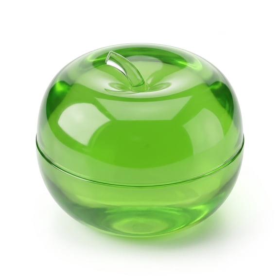 Clear Apple Shaped Squishies Slow Rising Toys, 3.15 Inch Solid Green Fruit Sensory Squeeze Toy, Anxiety Relief Fidget Ornament for Classroom Desk & Holiday Gifts