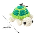 thumbnail image 3 of Cute Knitted Turtle Keychain Emotional Support Positive Crochet Sea Turtles Dolls Funny Knitted Mini Turtle Gifts for Room Home Decor, 3 of 5