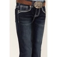 thumbnail image 2 of Shyanne Girls' Little  Dark Wash Rhinestone Embroidered Bootcut Jeans Blue 10 REG, 2 of 4