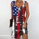 thumbnail image 4 of Vestido de Verano para Mujeres, Moda Color Sólido Bolsillo sin Mangas Vestido Casual Cuello en V Hecho de Poliéster Ligero para Primavera Verano, Vestido de Verano Casual, 4 of 5