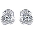 thumbnail image 2 of Fiudx Pendientes de Circonita, Elegantes Joyas con Diseño Geométrico, Deslumbrantes Detalles con Incrustaciones, Ideales para El Día a Día, Regalo de Cumpleaños o Boda, Ideales para Novias o para Ti, 2 of 5