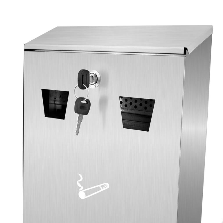 Alpine Cigarette Disposal Station Stainless Steel Wall Mounted Outdoor  Ashtray – Smoker Disposal Station Eliminates Odor