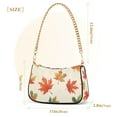 thumbnail image 3 of FORMRS Womens Shoulder Bag with Chain Strap Clutch Purse Cute Tote Handbag, Orange Autumn Leaves, 3 of 7