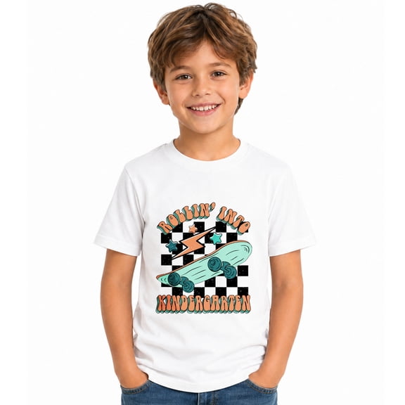Toddlert Kindergarten Shirt Boys Girls First Day of Kindergarten Tshirt Kids Back to School Gift Tee