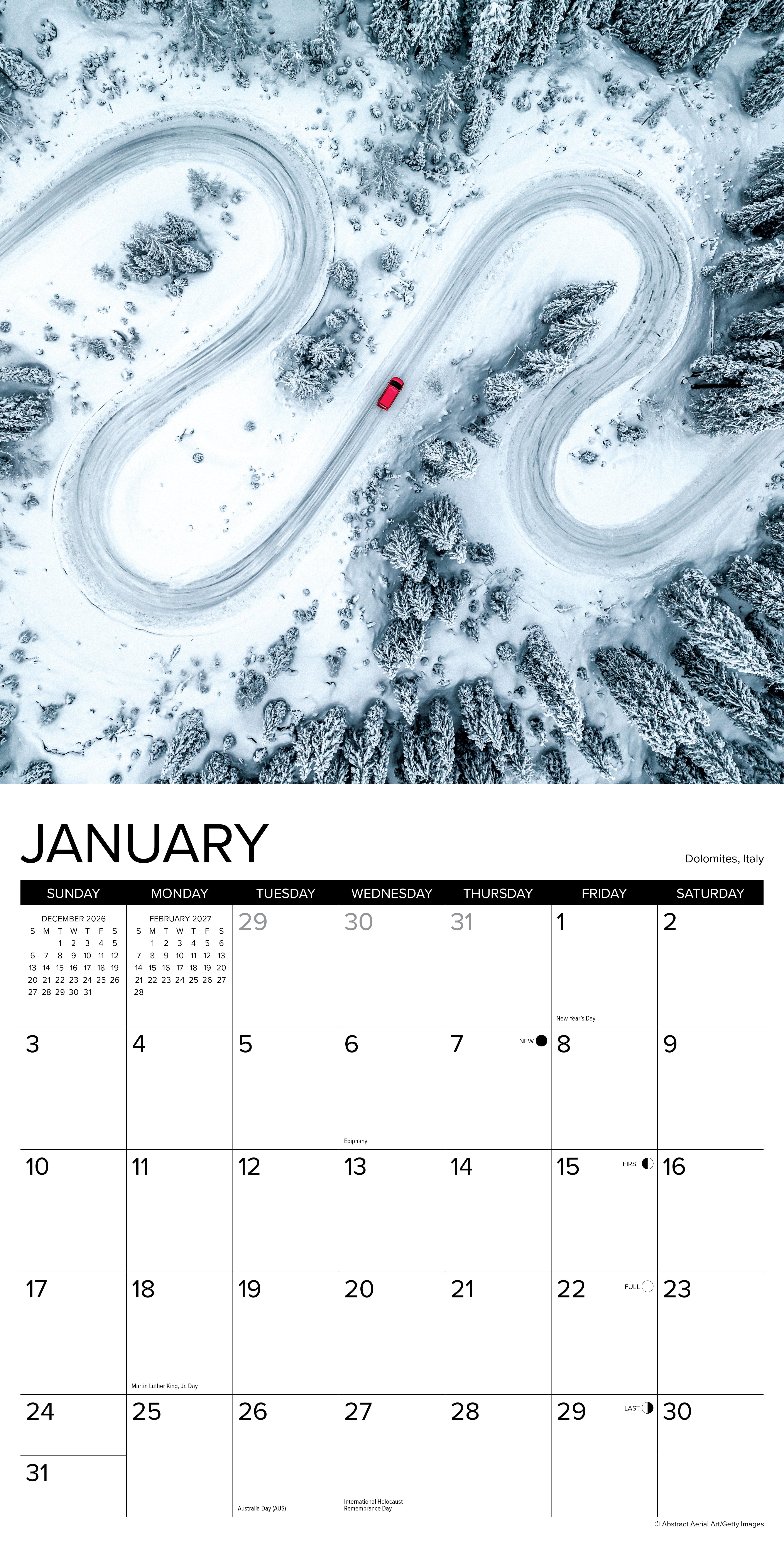 Willow Creek Press, Roaming Our Planet 2027 Wall Calendar