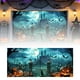 thumbnail image 1 of Banderas Decorativas De Halloween Para Garaje, Exterior E Interior, Artículos Para Fiestas, Letrero Decorativo Con Temática De Calabazas Y Murciélagos Terroríficos, 1 of 6