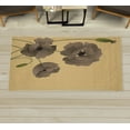 thumbnail image 1 of Floral Decorative Rug, Poppy Flowers Vivid Petals Buds Pastoral Purity Mother Earth Nature Design, Quality Carpet for Bedroom Dorm and Living Room, 6 Sizes, Sand Brown, by Ambesonne, 1 of 1