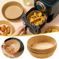 thumbnail image 2 of JingChun Air Fryer Liners, 50Pcs Round Disposable Paper Airfryer Paper Liners, Non-Stick and Oil Proof for Easy Cleanup, Great for Oven, Pans & Baking, 2 of 2
