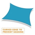 thumbnail image 6 of LOVE STORY Sun Shade Sail Rectangle 95% UV Block Sunshade Awning for Backyard Yard Deck Patio Garden Outdoor Activities and Facility, 16'x16' Turquoise, 6 of 7