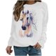 thumbnail image 1 of Camisas de mujer con estampado gráfico de manga larga con cuello redondo, sudadera, suéter, tops cómodos Fridja  hkj1580, 1 of 4