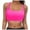 Hot Pink, variant on adviicd Womens Swim Tops Womens Bikini Top Push Up Swimsuit Top Lace Up Padded Bathing Suit Tops Twist Bikini Top Only (Hot Pink,S)
