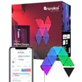 thumbnail image 1 of Nanoleaf Shapes WiFi and Thread Smart RGBW 16M+ Color LED Regulable Juegos y decoración del hogar Luces de pared Kits más inteligentes (Triángulos negros Kit más inteligente (paquete de 9), 1 of 1