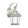 Livex Lighting Georgetown Outdoor Wall Lantern in Brushed Nickel