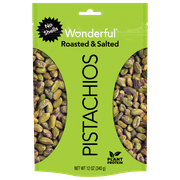 Wonderful Pistachios, No Shells, Roasted & Salted, 12 Oz Resealable Pouch