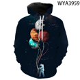 thumbnail image 3 of 2021 Nueva moda Astronauta 3D Impreso Sudaderas Casuales Cool Sudaderas Hombres Mujeres Niños Moda Jersey Niño Niña Niños Abrigo, 3 of 5