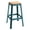 Natural, variant on Farmhouse Pine Bar Stool with Red Supports / Bedroom Furniture with Character