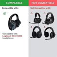 thumbnail image 2 of 1pair Foam Ear Pads Cushion Leather Earpad For G933 G935 G633 / G 933 G 935 G 633 Headphones, 2 of 5