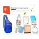 thumbnail image 2 of Riñoneras informales para hombre, nailon ajustable, accesorios para deportes al aire libre (azul), 2 of 9