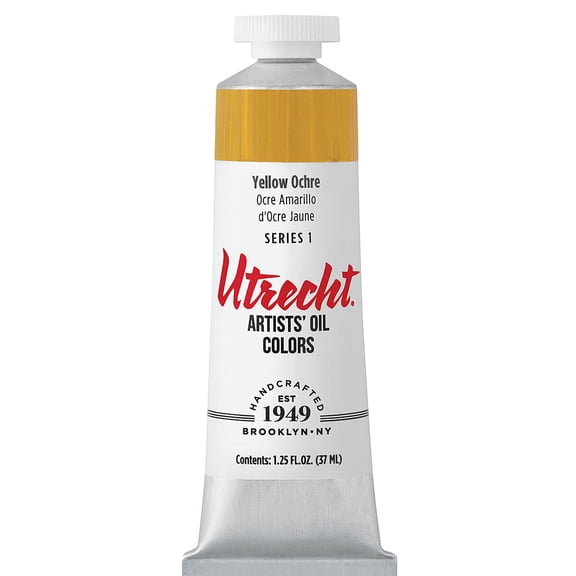 Utrecht Artists' Oil Paint - Yellow Ochre, 37 ml tube