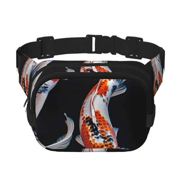Gaeub Tricolor Koi Fish Trio print Collapsible Cooler Bag Insulated,Leakproof Food Bag for Hot or Cold Food Delivery,Travel Insulated Bag, or Beach Cooler Bags