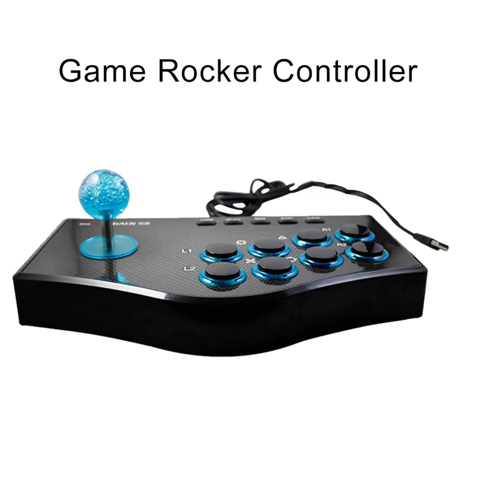 Niet verwacht Cusco slepen Gwong Arcade Game Joystick USB Rocker Controller for PS2/PS3/Xbox PC TV Box  Laptop - Walmart.com