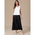thumbnail image 4 of DARING DIVA Women's Satin Tank Tops V Neck Dressy Casual Sleeveless Silk Camisole Top S White, 4 of 6