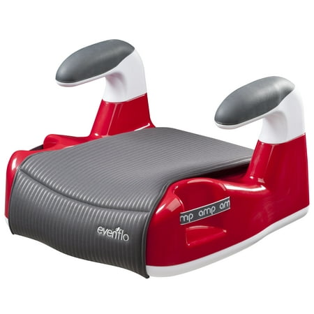 Evenflo AMP Performance DLX No Back Booster Car Seat, Red