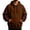 Coffee, variant on Kamentoy Lightweight Hoodies For Men Vintage Drawstring Collar Pullover Kangaroo Pocket | Plain Vintage Fashion Hooded Sweatshirt for Fall Winter School Sports