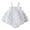 White, variant on HWeei Girls Sleeveless Solid Color Butterfly Tulle Ruffles Romper Bodysuits Sizes 0-3 Months