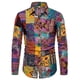 thumbnail image 1 of Camisa abotonada para hombre, informal, de negocios, de primavera y verano, de talla grande, con estampado de rayas, de manga larga, para el trabajo diario, camisa vaion, 1 of 6