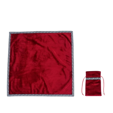 

1 Set Tarot Table Cloth Divination Altar Tablecloth Tarot Cards Bag