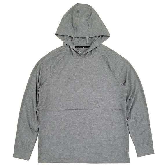 Xersion Studio Mens Heather Gray Long Sleeve Hoodie Activewear Shirt XX-Large