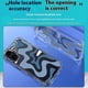 thumbnail image 2 of For iPhone 16 Plus Case Colorful Wave Pattern Printing Soft TPU+PC Phone Cover - Blue / White, 2 of 5