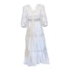 thumbnail image 2 of Vestido de verano para mujer, ropa elegante, ropa para mujer, ligero, blanco, informal S, 2 of 9