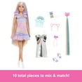 thumbnail image 4 of Barbie Fun & Fancy Doll & Accessories, Blonde Fashion Doll with Extra-Long Hair & 2 Looks, 4 of 8