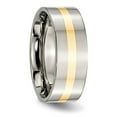 thumbnail image 4 of Titanium 14K Gold 8mm Mens Wedding Ring Band Size 12.5, 4 of 6