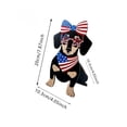 thumbnail image 3 of EWASWON Patriotic Dog Wooden Desktop Figurine, 4th of July Red White Blue Wood Puppy Statue, Small Rustic Americana Home Decor Gift for Dog Lovers, 3 of 6